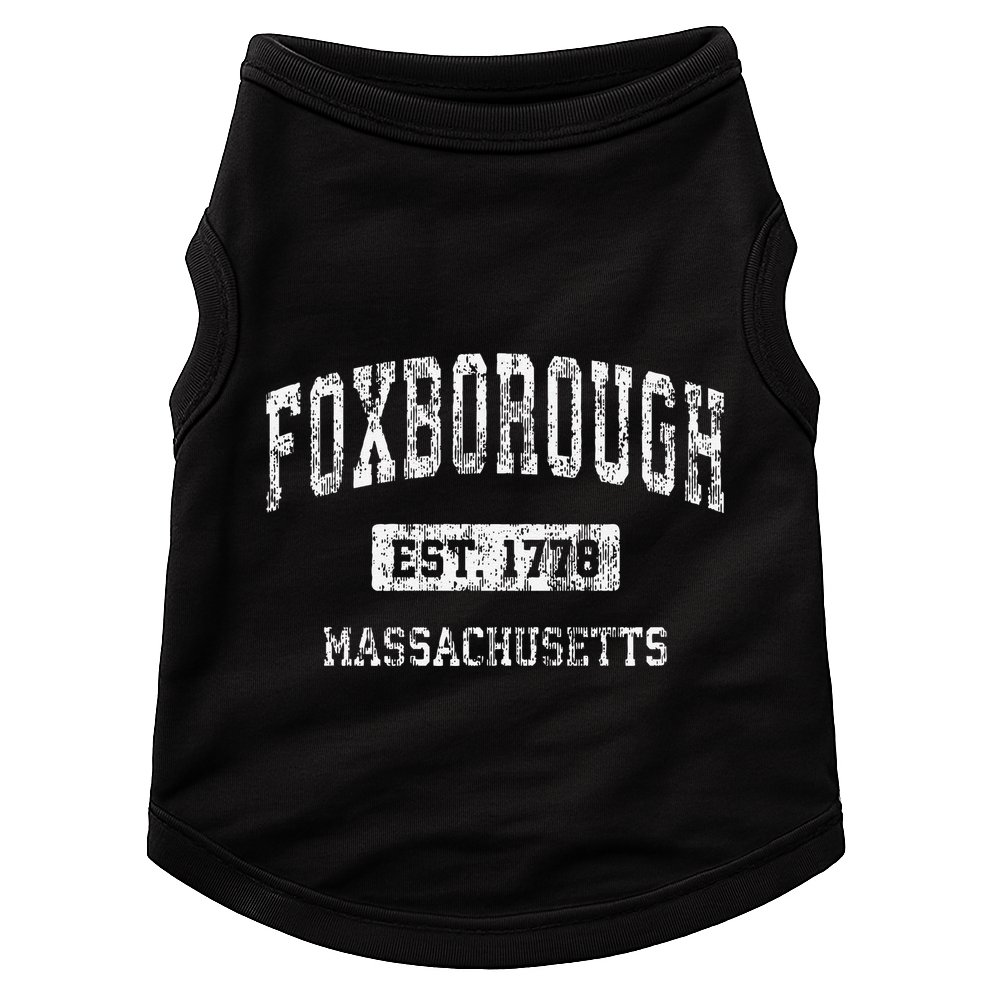 Foxborough Massachusetts Ma Vintage Established Doggie Tank