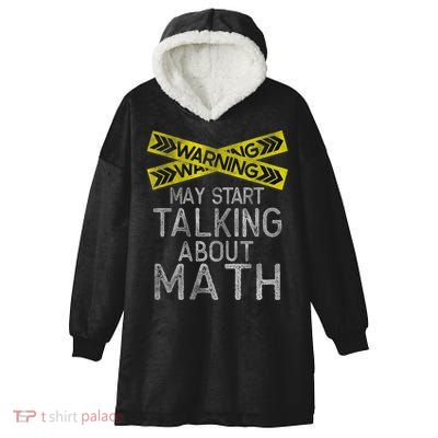 Funny Math Math Lover Math Humor Nerdy Math Hooded Wearable Blanket