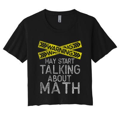 Funny Math Math Lover Math Humor Nerdy Math Women's Crop Top Tee