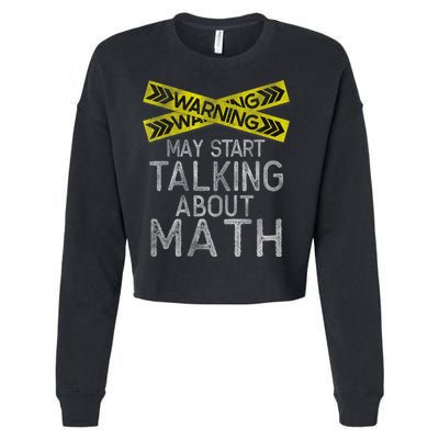 Funny Math Math Lover Math Humor Nerdy Math Cropped Pullover Crew