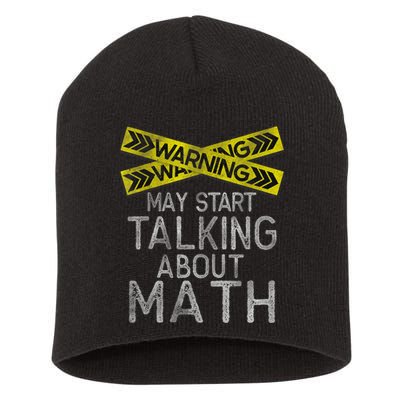 Funny Math Math Lover Math Humor Nerdy Math Short Acrylic Beanie