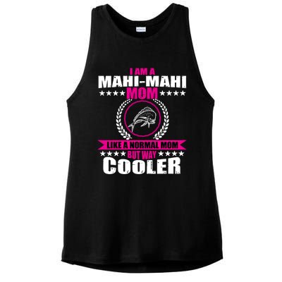 Funny Mahigiftmahi Mom Saying Game Fishing Gift Ladies PosiCharge Tri-Blend Wicking Tank