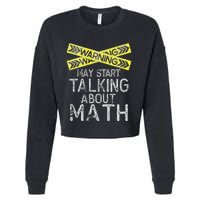 Funny Math Math Lover Math Humor Nerdy Math Cropped Pullover Crew