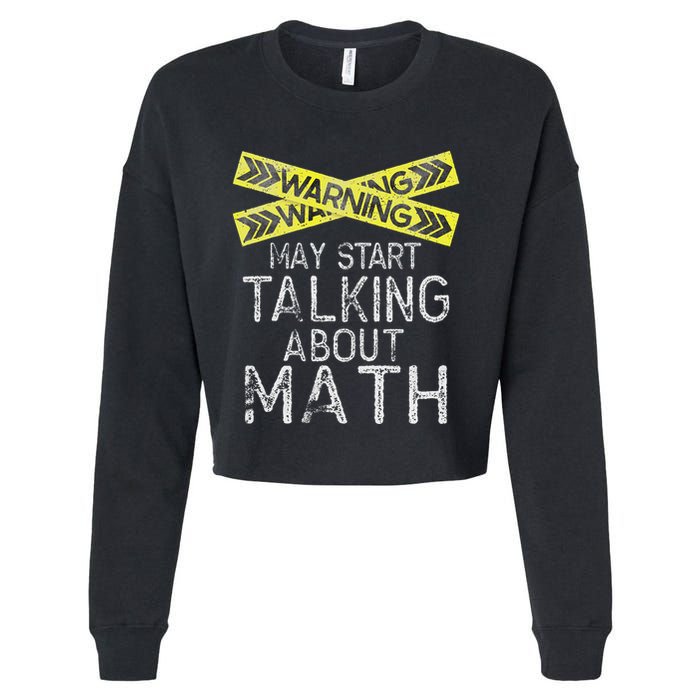 Funny Math Math Lover Math Humor Nerdy Math Cropped Pullover Crew