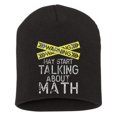 Funny Math Math Lover Math Humor Nerdy Math Short Acrylic Beanie