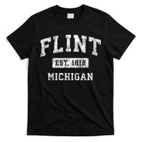 Flint Michigan Mi Vintage Established Sports T-Shirt