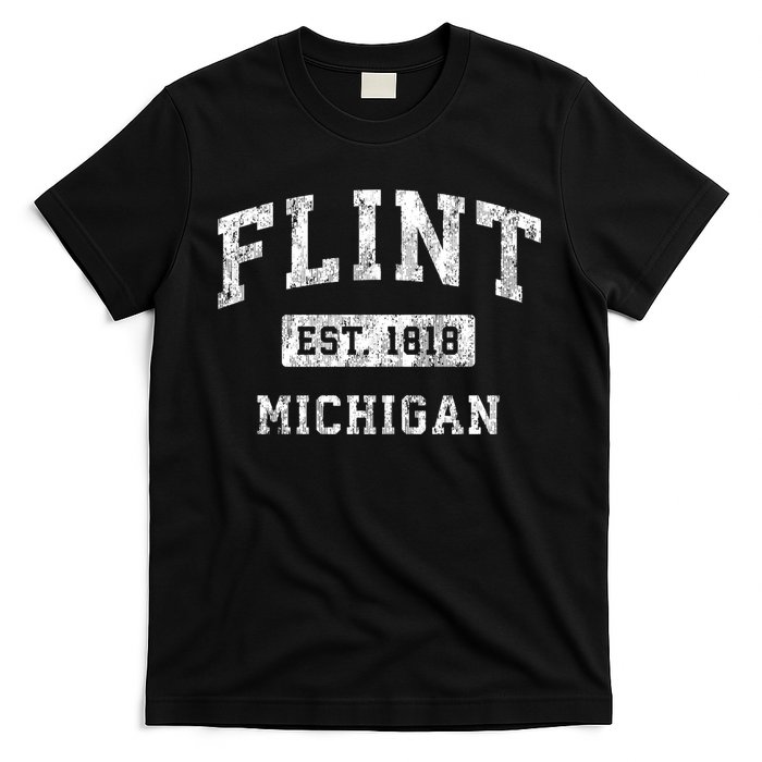 Flint Michigan Mi Vintage Established Sports T-Shirt