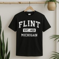 Flint Michigan Mi Vintage Established Sports T-Shirt