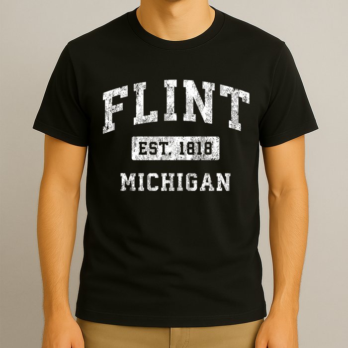 Flint Michigan Mi Vintage Established Sports T-Shirt