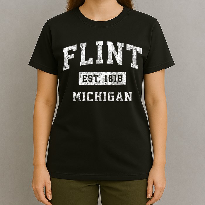 Flint Michigan Mi Vintage Established Sports T-Shirt