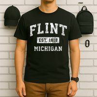 Flint Michigan Mi Vintage Established Sports T-Shirt