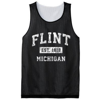 Flint Michigan Mi Vintage Established Sports Mesh Reversible Basketball Jersey Tank