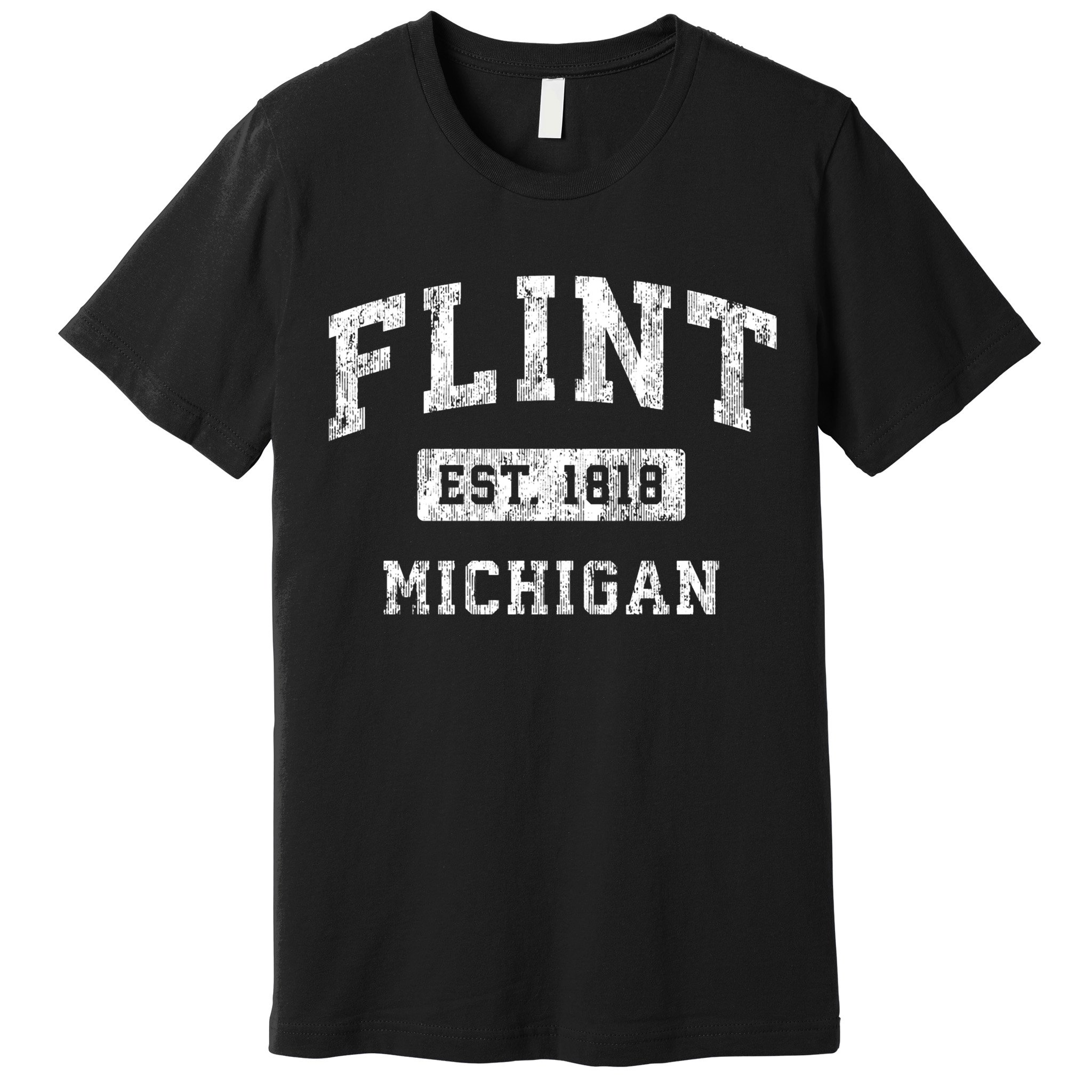Flint Michigan Mi Vintage Established Sports Premium T-Shirt