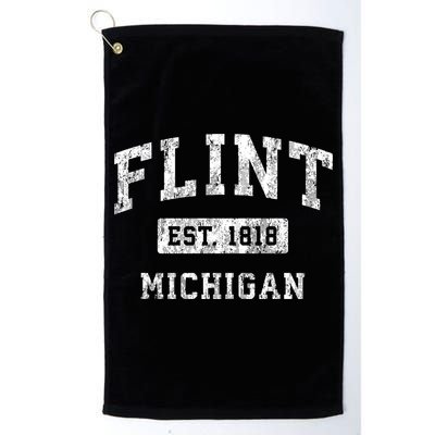 Flint Michigan Mi Vintage Established Sports Golf Towel