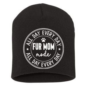 Fur Mom Mode Short Acrylic Beanie