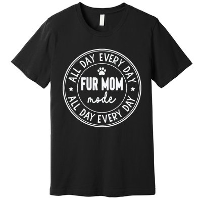 Fur Mom Mode White Premium T-Shirt