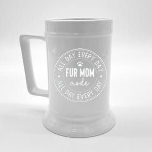 Fur Mom Mode White Beer Stein