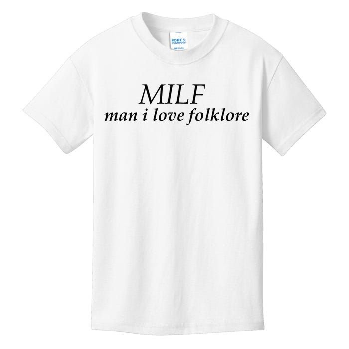 Funny Milf Man I Love Folklore Kids T-Shirt