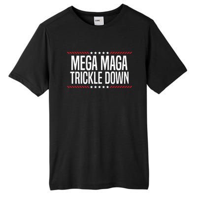 Funny MEGA MAGA Trickle Down Tall Fusion ChromaSoft Performance T-Shirt