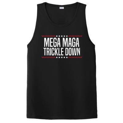 Funny MEGA MAGA Trickle Down PosiCharge Competitor Tank