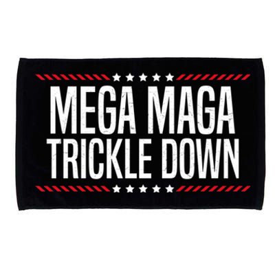 Funny MEGA MAGA Trickle Down Microfiber Hand Towel