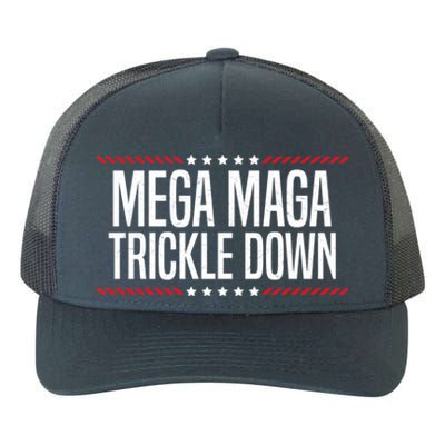 Funny MEGA MAGA Trickle Down Yupoong Adult 5-Panel Trucker Hat