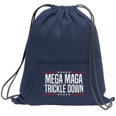 Funny MEGA MAGA Trickle Down Sweatshirt Cinch Pack Bag