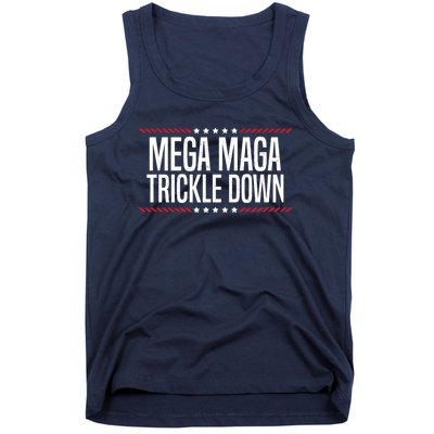 Funny MEGA MAGA Trickle Down Tank Top