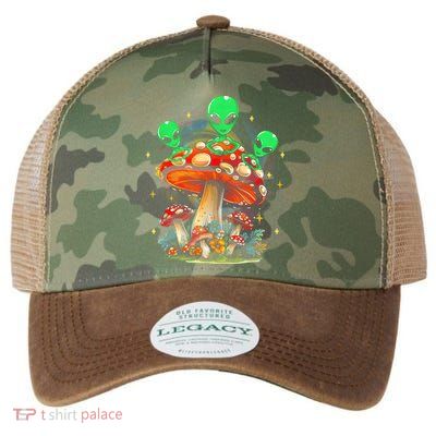 Funny Magic Mushroom Alien Trippy Shroom Lsdweed Acid Trip Legacy Tie Dye Trucker Hat