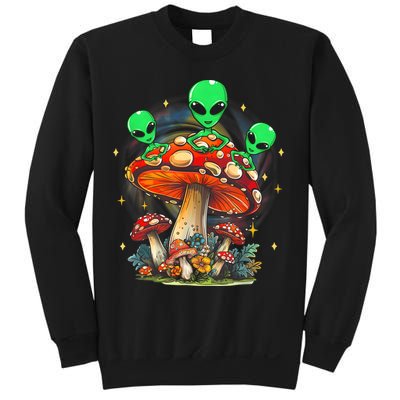 Funny Magic Mushroom Alien Trippy Shroom Lsdweed Acid Trip Sweatshirt