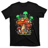 Funny Magic Mushroom Alien Trippy Shroom Lsdweed Acid Trip T-Shirt