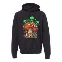 Funny Magic Mushroom Alien Trippy Shroom Lsdweed Acid Trip Premium Hoodie