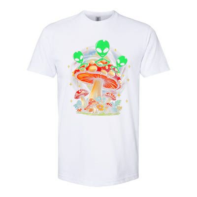 Funny Magic Mushroom Alien Trippy Shroom Lsdweed Acid Trip Softstyle CVC T-Shirt