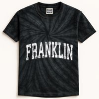 Franklin Massachusetts MA Vintage Athletic Sports Kids Tie-Dye T-Shirt