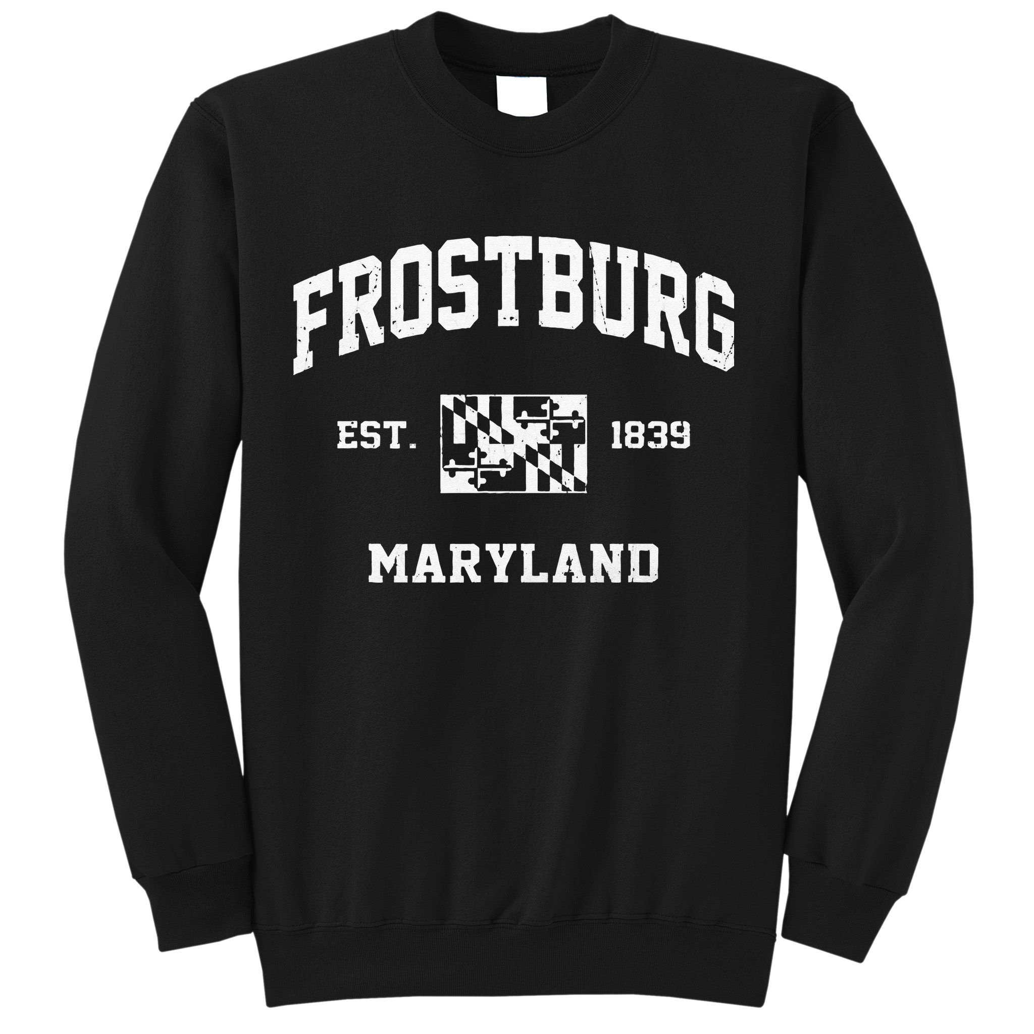 Frostburg Maryland MD Vintage State Athletic Style Sweatshirt