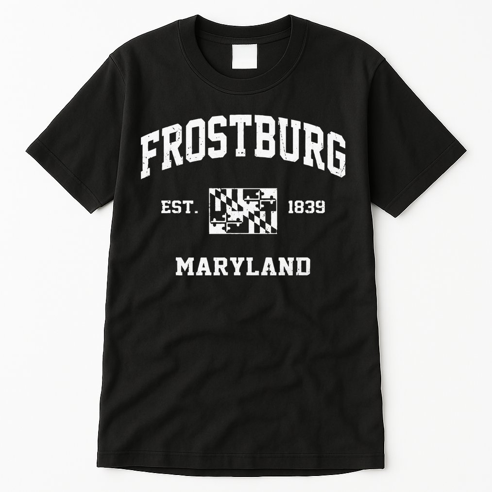 Frostburg Maryland MD Vintage State Athletic Style Tall T-Shirt