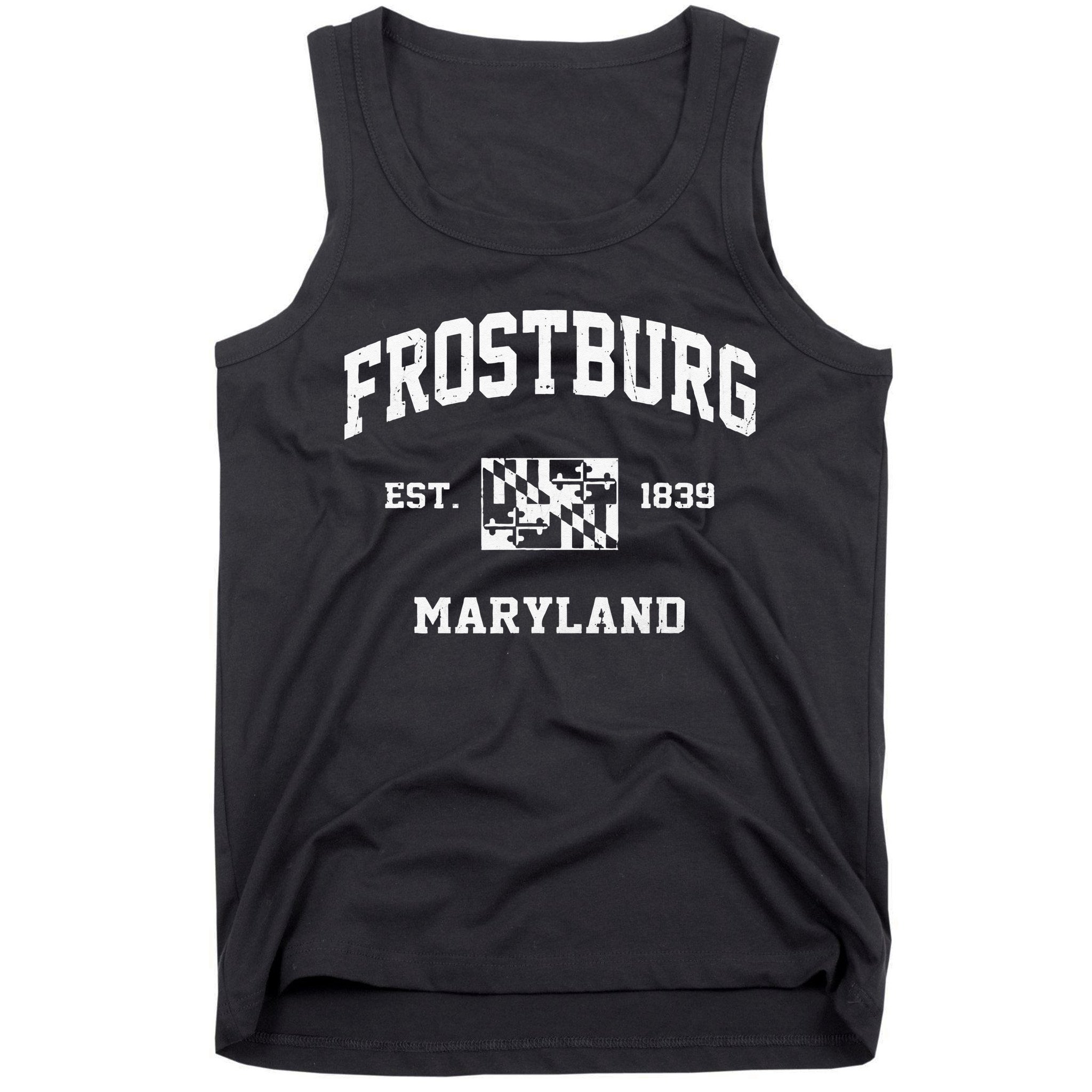 Frostburg Maryland MD Vintage State Athletic Style Tank Top