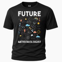 Future Meteorologist Meteorology Weather Forecast Clouds Cooling Performance Crew T-Shirt