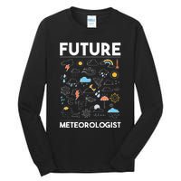 Future Meteorologist Meteorology Weather Forecast Clouds Tall Long Sleeve T-Shirt