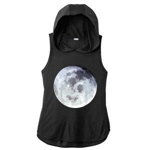 Full Moon Moon Phases Astrology Ladies PosiCharge Tri-Blend Wicking Draft Hoodie Tank