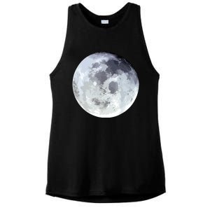 Full Moon Moon Phases Astrology Ladies PosiCharge Tri-Blend Wicking Tank