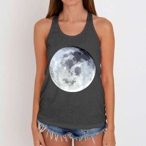 Full Moon Moon Phases Astrology Women's Knotted Racerback Tank