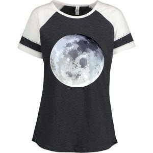 Full Moon Moon Phases Astrology Enza Ladies Jersey Colorblock Tee