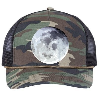 Full Moon Moon Phases Astrology Retro Rope Trucker Hat Cap