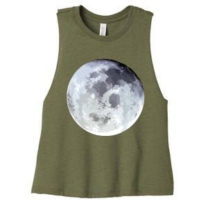 Full Moon Moon Phases Astrology Women's Racerback Cropped Tank