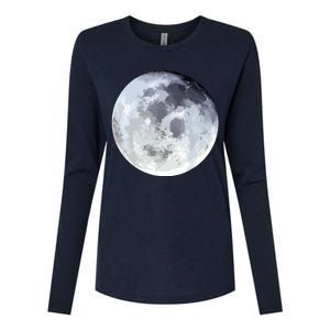 Full Moon Moon Phases Astrology Womens Cotton Relaxed Long Sleeve T-Shirt