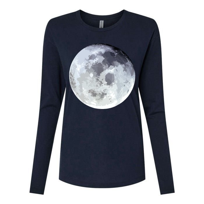 Full Moon Moon Phases Astrology Womens Cotton Relaxed Long Sleeve T-Shirt