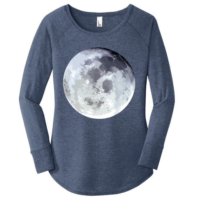 Full Moon Moon Phases Astrology Women's Perfect Tri Tunic Long Sleeve Shirt