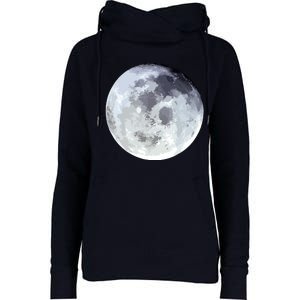 Full Moon Moon Phases Astrology Womens Funnel Neck Pullover Hood