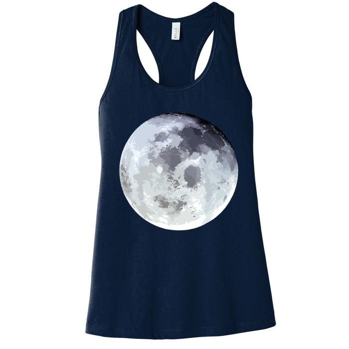 Full Moon Moon Phases Astrology Women's Racerback Tank